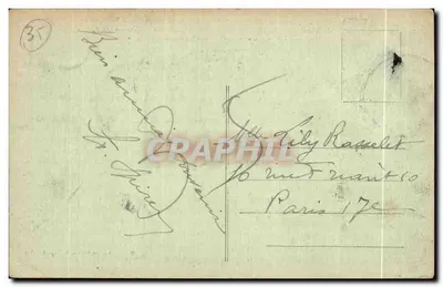 Côte d'Émeraude - La Digne et la Pointe du Moulinet un jour de Tempête - G. F. - Édition Guérin, St-Malo (I.-et-V.) — Verso