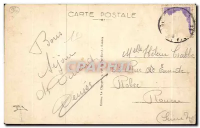 Dinard — La Palmeraie — Spacer przy świetle księżyca — Wydawnictwo La Cigogne, Rennes — Rewers