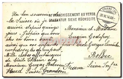 O Mar de Gelo — Charnaux Frères & Cie, Grandson — Verso