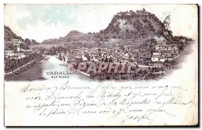 Varallo — vista panorâmica — Cartolina Postal