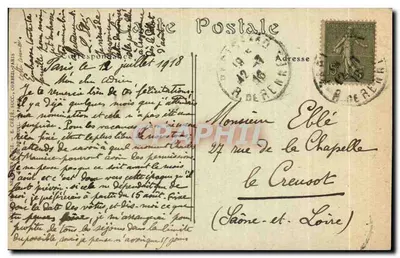 Paryż — Widok na Pałac Trocadéro, z wieżą Eiffela — ND Phot. n° 1050 — Rewers
