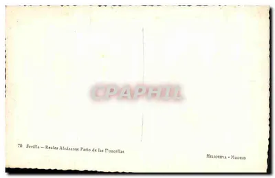 Sevilla — Reales Alcázares: Patio de las Doncellas — Héliotipia Madrid — Rewers