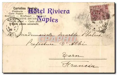Capri — Widok na skały i skały — Stengel & Co. Dresza 18807 — Rewers