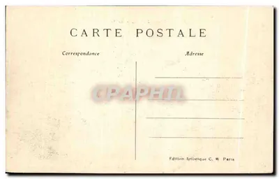 MANTES-la-JOLIE — El Viejo Puente de Limay — C. M. n°121 — Reverso