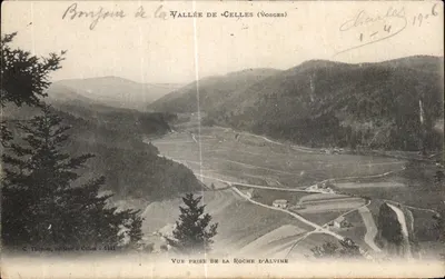 Vallée de Celles (Vosges) — Vista tirada da Roche d'Alvine — G. Thomas, editor em Celles - 4441