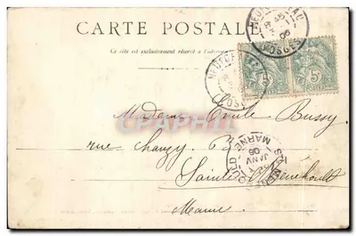Neufchâteau - Ponte da Mothe — Lib. Pap. Simonet Beaucolin, Neufchâteau, N.54 — Verso