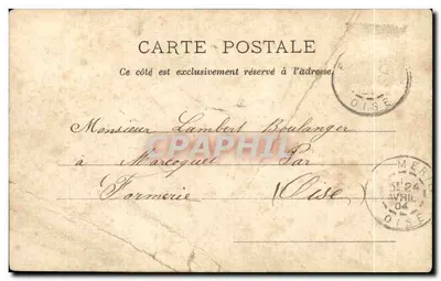 Bilhete postal antigo Fornace Igreja Vista exterior — Verso
