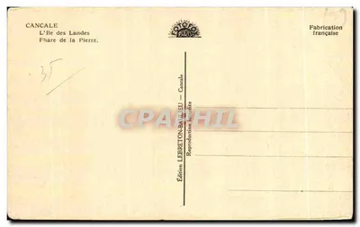 Wyspa Landes — Molo na Skale — Wydawnictwo LEBRETON-BAILLEAU – Cancale — Rewers