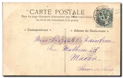 Bordeaux — Akademia Morska — L. Bosq, Bordeaux, n° 9384 — Rewers