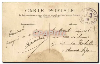 Biarritz — Plac Świętej Eugenii — nieznany wydawca, nr 12 — Rewers