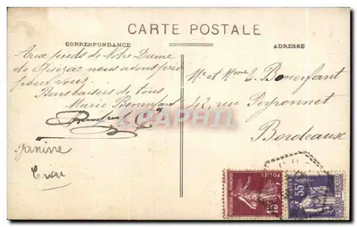 Peregrinação a N.D. de Quézac — Lembrete da peregrinação a Quézac — editor desconhecido, número de série não visível — Verso