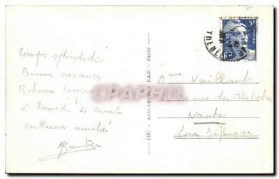 Biarritz — Il Casinò e la Grande Spiaggia — editore A.A. n. 8 — Verso