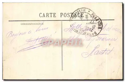 Biarritz - Côte d'Argent - Wielki Plaża i Kasyno Bellevue przy niskiej mierze - BR-1180 — Rewers