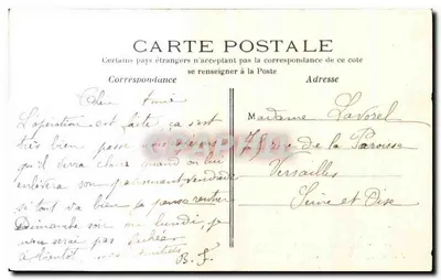 Jardín Inglés caída del Río — Rambouillet (S.-et-O.) — Tipografía Nueva, Rambouillet — Reverso