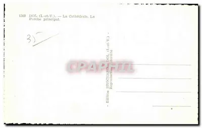 Dol (Il-et-V.) — Katedra. Główne wejście — Wydawnictwo Frochard — Rewers