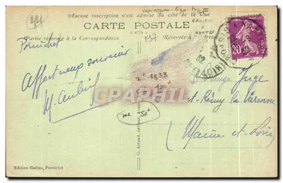 PORNICHET — Os Rochos de Congrigoux — Edição Gaëtan, n°68 — Verso