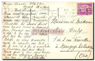 Dinard - Wzroki palmy - na tle St-Malo - po prawej stronie Bretania — Rewers