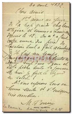 Côte d'Émeraude — Estudo de árvores — No horizonte, St-Malo — DINARD-la-VICOMTÉ, n°921 — Verso