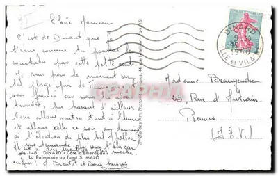 Dinard — Plage et vue sur la baie — Cap, n°46 — Rewers