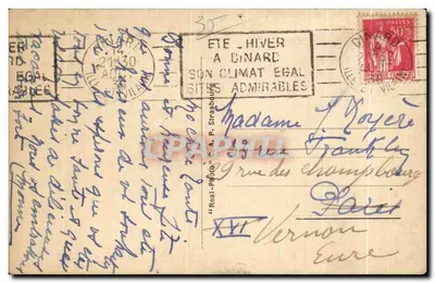 Dinard — Szlak Wodny w Vicomté — C.A.P. nr 29 — Rewers