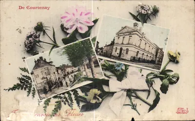 Bilhete postal antigo De Courtenay