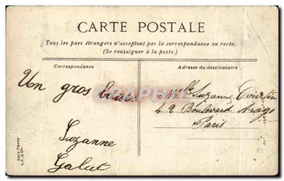 Beauvais. Le square et la gare — éditeur L.V.A.C. n° 330 — Rewers