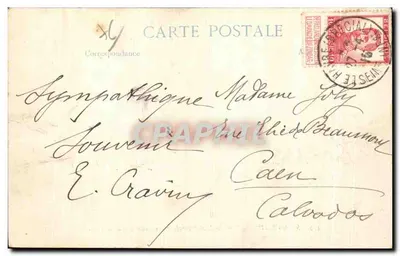 Sainte-Adresse — Widok na Nice-Havrais i villę z plaży — ELD, nr 332 — Rewers