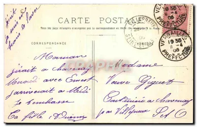 Versailles - O Bassin d'Apollon e o Tapis-Vert - n°119 — Verso