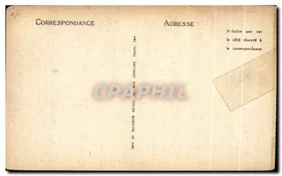 Stara pocztówka Otoczenie Auray Wejście główne do Chartreux — Rewers