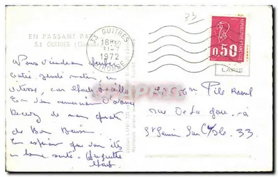 Zamek w Guitres — Gironde — Wydawnictwo LAPIE — Rewers