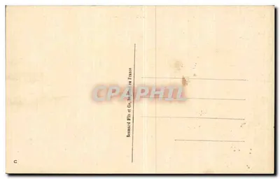 Crianças anjos alimentando pombas — Jean Delleus — editor Bonnard Fils et Cie, Gis — Verso