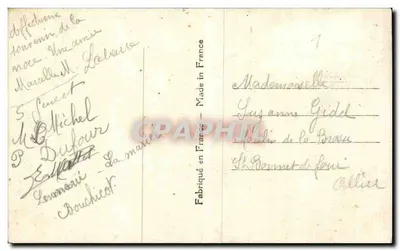 Arranjo de flores de muguet — Porte Bonheur — ABC 2454 — Verso