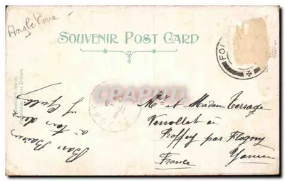 Basen, ulica Bayle, Folkestone — widok rzeki z łabędziem i pieszymi — wydawca Montgomerie's Series, nr 566.59 — Rewers
