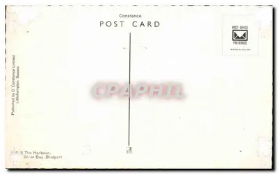 Bilhete postal antigo O Porto Oeste da Baía de Bridport — Verso