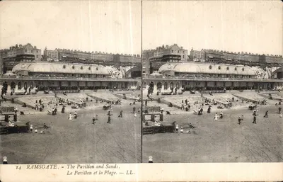 रैम्सगेट — पैविलियन एवं समुद्र तट — एलएल।