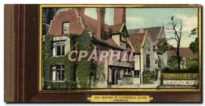 Velhas casas na Cathédrale Close, Norwich — Série dos Journaux