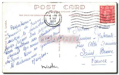 Anglia - Anglia - Jersey - St Helier s Harbour - Stara pocztówka — Rewers