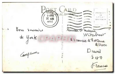 York — Muralhas da Cidade, Walmgate Bar, Bootham Bar, Stonegate, The Shambles — Y.C-2 — Verso