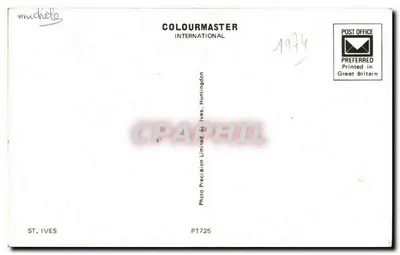 St. Ives — praia e golfe — COLOURMASTER INTERNATIONAL PT725 — Verso