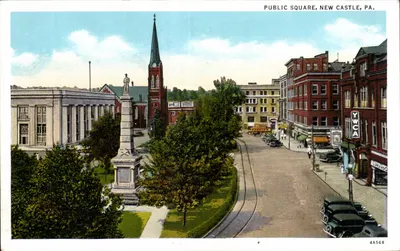 Praça Pública, New Castle, PA — Warner Photo Shop, n° 4A568