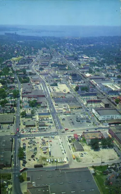 21st Street Business Section — centro comercial suburbano — Publicado por Row Distributing Co., Norfolk, Va. n° S4041