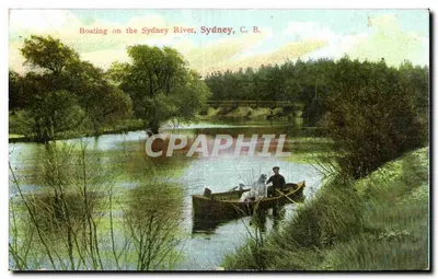 Náutica no Rio Sydney, Sydney, C. B. — The Cape Breton Post Card Co. — n° A. 760. 065.