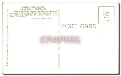 Most baszowy — Long Beach, Kalifornia — Western Publ. & Nov. Co. — Rewers