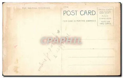 Dom Mary Roberts Rinehart w Sewickley, PA — widok na dom i ogród — wydawca nieznany, numer serii nieczytelny — Rewers