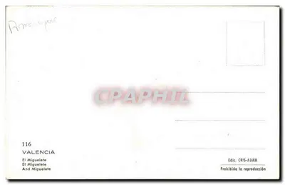 Wieża kościoła św. Mikołaja — Walencja — Wydawca CRIS-ADAM, nr 116 — Rewers