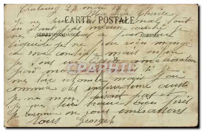 Le Cuirassé Jauréguiberry — Collection F. Co. Cherbourg — Verso