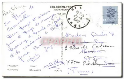 Cornualha — Riviera Cornish Pictórica — Colourmaster International — Verso