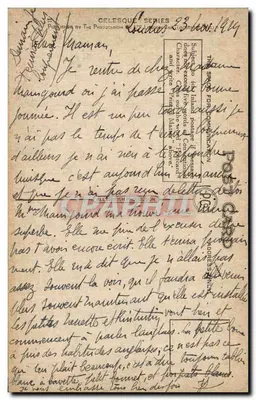 Londen : Oude huizen, Holborn — serie B.42493, uitgever The Photocrom Company — Achterkant
