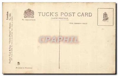 Bank Anglii i Royal Exchange w Londynie — Tuck & Sons, seria 'Collo-Photo' nr 1563 — Rewers