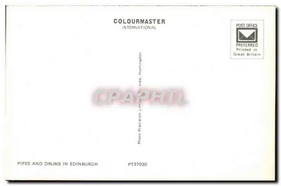 Flety i bębny w Edynburgu — Akademia Exhibition — Colourmaster International — Rewers